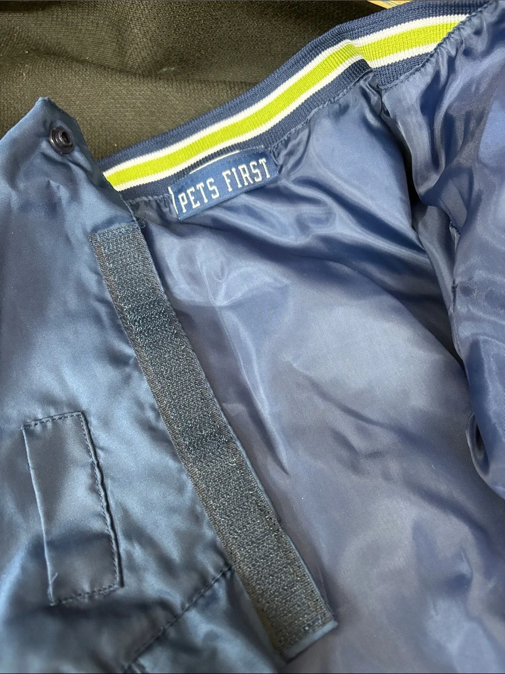 Seattle Seahawks satin dog bomber jacket